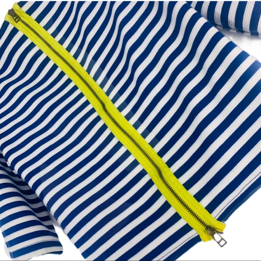 Anthro Postmark Genoa Stripe Zipper Back Top XS - Picture 7 of 12